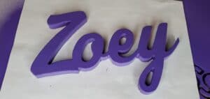 Zoey's Lettering