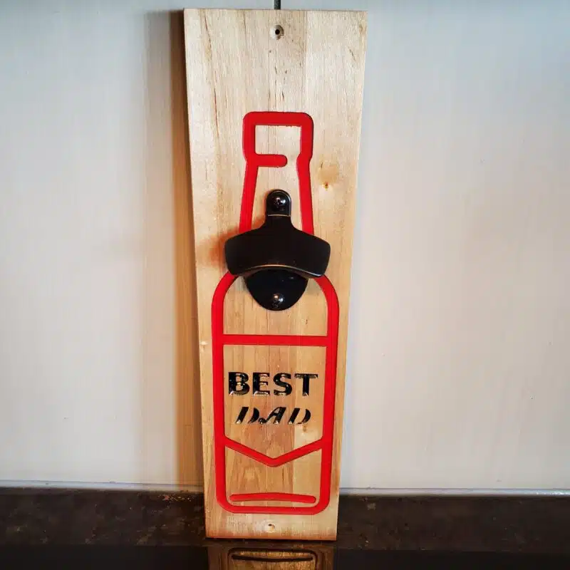 Wall Mount Bottle Opener - Best Dad - The Original Workshop