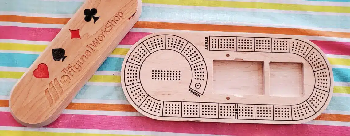 Cherry Cribbage Board, Custom Cribbage Board,cribbage boards made in canada