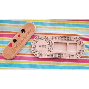 Cherry Cribbage Board, Custom Cribbage Board