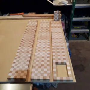 Baseball Bat Display Case - End Grain