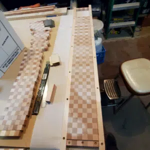 Baseball Bat Display Case - End Grain