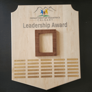 Award Plaque for the Calgary Childrens Hospital Project