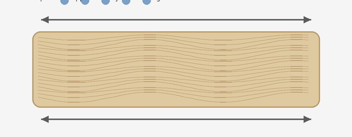 How wood expands and contracts across the grain due to humidity changes